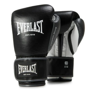 RĘKAWICE BOKSERSKI EVERLAST POWERLOCK BLACK/WHITE